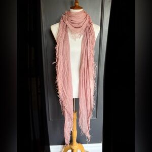 New Auth Chan Luu Cashmere and Silk Scarf Color: Woodrose